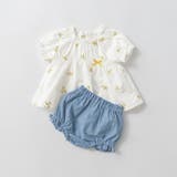 オフホワイト | 【おそろい】花刺しゅうトップス&ブルマ セット ベビー | ブランシェス