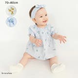 【おそろい】花刺しゅうトップス&ブルマ セット ベビー | ブランシェス | 詳細画像1