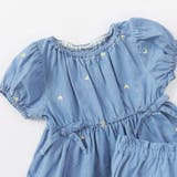 【おそろい】ハート刺しゅうデニムトップス＆ブルマセット | ブランシェス | 詳細画像3 