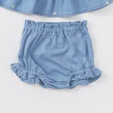 【おそろい】ハート刺しゅうデニムトップス＆ブルマセット | ブランシェス | 詳細画像6 