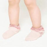 ピンク | フリルリボンベビー足型ソックス 子供服 キッズ | BRANSHES