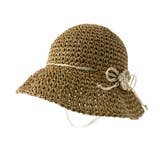 キャメル | 【ベビー】花モチーフ付ペーパーハット | ブランシェス