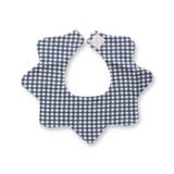 ネイビーブルー | 【ベビー/リバーシブル】ギザギザギンガムチェックスタイ | ブランシェス