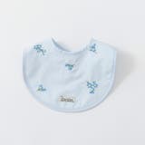 ブルー | 【おそろい】花刺しゅうスタイ/ベビー/ベビー小物/小花柄/ペア/リンクコーデ | ブランシェス