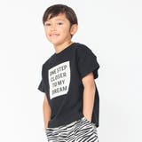 ブラック | 【抗菌・消臭・防汚】ボックスロゴ半袖Tシャツ 子供服 キッズ | ブランシェス