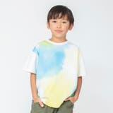 ブルー | 水彩グラフィック半袖Tシャツ 子供服 キッズ | ブランシェス