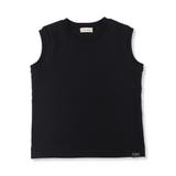 ブラック | 【ロイヤルコットン100％】タンクトップ 子供服 キッズ | ブランシェス