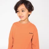 オレンジ | ワンポイント刺繍長袖Tシャツ ロンT | ブランシェス