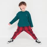 レッド | 【ガーデナー】チェック柄テーパードパンツ | ブランシェス