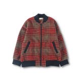 【お揃い】シャギーチェック柄ボンバージャケット | ブランシェス | 詳細画像12 
