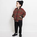 【お揃い】シャギーチェック柄ボンバージャケット | ブランシェス | 詳細画像13 