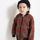 【お揃い】シャギーチェック柄ボンバージャケット | ブランシェス | 詳細画像15 