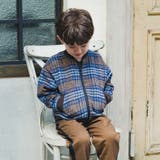 【お揃い】シャギーチェック柄ボンバージャケット | ブランシェス | 詳細画像4 