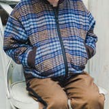 【お揃い】シャギーチェック柄ボンバージャケット | ブランシェス | 詳細画像6 