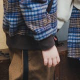 【お揃い】シャギーチェック柄ボンバージャケット | ブランシェス | 詳細画像7 