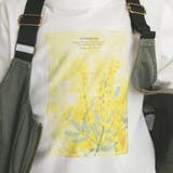 【リンク/おそろい】ミモザプリント5分袖Tシャツ | BRANSHES | 詳細画像5 