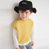 キャメル | メッシュニットベスト&長袖Tシャツセット | ブランシェス