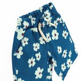 ブルー | 【爽パン / 綿100％】パナマ織り総柄ハーフパンツ | ブランシェス