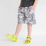 グレー | 【爽パン / 綿100％】パナマ織り総柄ハーフパンツ | ブランシェス