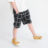 ブラック | 【爽パン / 綿100％】パナマ織り総柄ハーフパンツ | ブランシェス