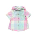 【おそろい】マドラスチェック柄半袖シャツパーカー | ブランシェス | 詳細画像14 