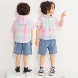 【おそろい】マドラスチェック柄半袖シャツパーカー | ブランシェス | 詳細画像15 