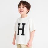 アイボリー | 【USAコットン】アルファベット半袖Tシャツ | ブランシェス