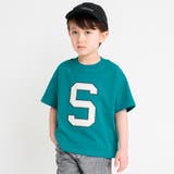 グリーン | 【USAコットン】アルファベット半袖Tシャツ | ブランシェス