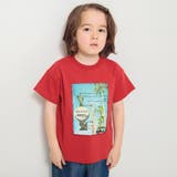 レッド | フォトコラージュ半袖Tシャツ | ブランシェス