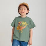 カーキグリーン | 【体温で変わる】恐竜プリント半袖Tシャツ | ブランシェス