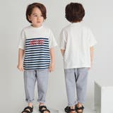 【プチプラ/きょうだいおそろい】ボーダー半袖Tシャツ | ブランシェス | 詳細画像3 
