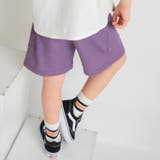 パープル | 【プチプラ】ワッフルハーフパンツ | ブランシェス