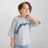 ライトグレー | フロッキープリント6.5分袖Tシャツ | BRANSHES