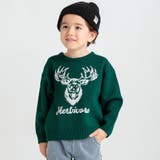 モスグリーン | 【マシンウォッシャブル】アニマルアソートニット | ブランシェス