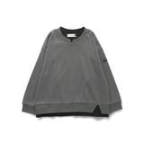 チャコールグレー | 重ね着風長袖Tシャツ ロンT | ブランシェス