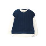 ケーブルニットベスト/長袖Tシャツ トップスセット | ブランシェス | 詳細画像16 