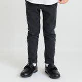 ブラック | 【あったかフィットストレート】プレミアム裏起毛デニムロングパンツ | ブランシェス