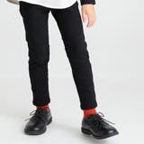 ブラック | 【あったかフィットストレート】プレミアムストレッチ裏起毛ツイルロングパンツ | ブランシェス