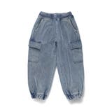 ブルー | 【あったか】裏起毛やわらかカーゴパンツ | ブランシェス