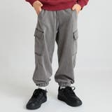 グレー | 【あったか】裏起毛やわらかカーゴパンツ | ブランシェス