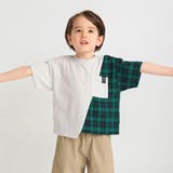 異素材切り替え半袖Tシャツ | ブランシェス | 詳細画像5 