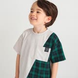 異素材切り替え半袖Tシャツ | ブランシェス | 詳細画像6 