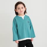 ブルーグレー | 重ね着風長袖Tシャツ | ブランシェス