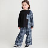 先染めチェックデニム切り替え長袖Tシャツ | ブランシェス | 詳細画像4 