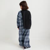 先染めチェックデニム切り替え長袖Tシャツ | ブランシェス | 詳細画像7 