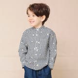 ブラック | 【おそろい】さくら刺繍長袖シャツ | ブランシェス