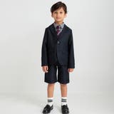 フォーマル 3点セット(ネイビー ハーフパンツ)ジャケット+ハーフパンツ+ギンガ… | ブランシェス | 詳細画像3 