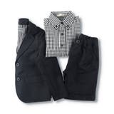 フォーマル 3点セット(ネイビー ハーフパンツ)ジャケット+ハーフパンツ+ギンガ… | ブランシェス | 詳細画像8 