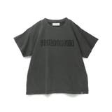 ブラック | ピグメント加工/ロゴアップリケ半袖Tシャツ 春 トップス | ブランシェス