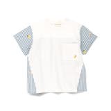 【おそろい】レモン＆フラワー総柄刺しゅう切替半袖Tシャツ 春 トップス | ブランシェス | 詳細画像7 